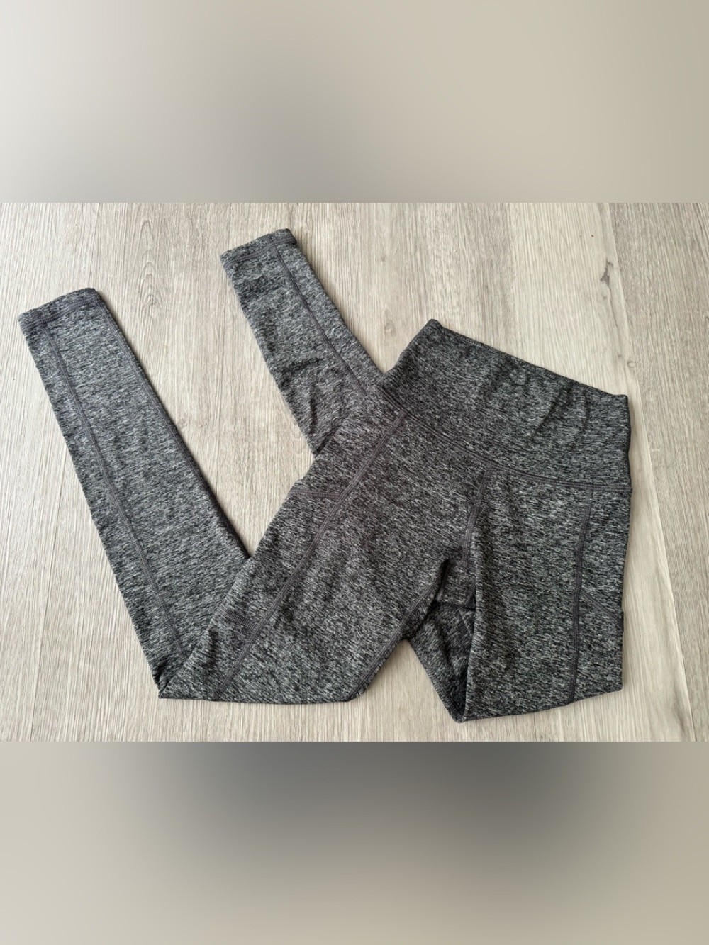 Aerie Women’s Heathered Gray Full Length Leggings With Side Pockets Size XS